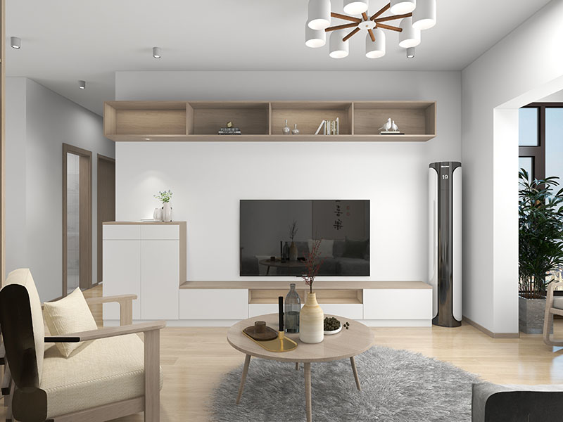 117㎡三居室中式風格裝修 廣州天河區美林海岸 原木系高端典雅