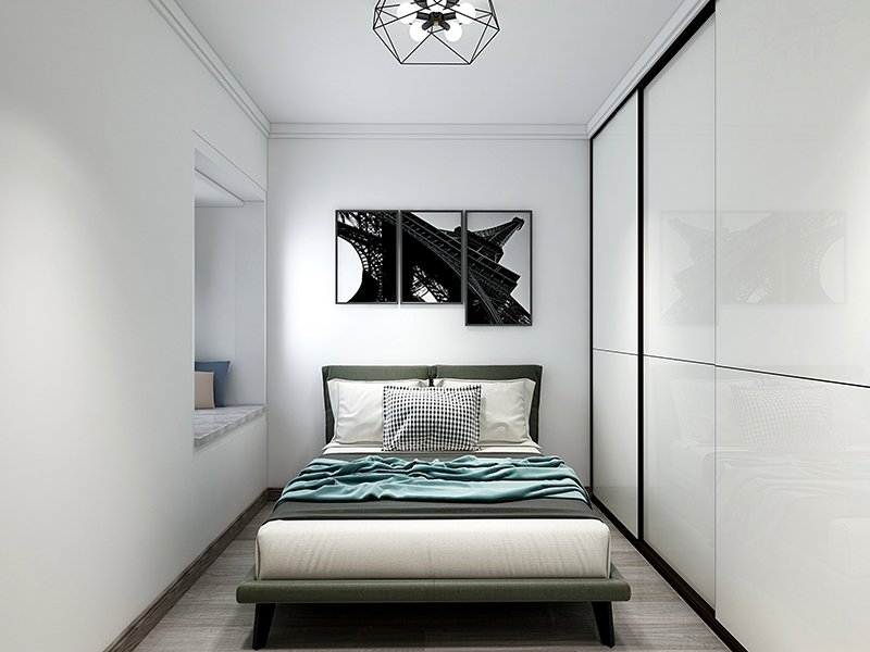 青島青鐵華潤城 94㎡三居現代簡約風格 全屋裝修設計效果圖