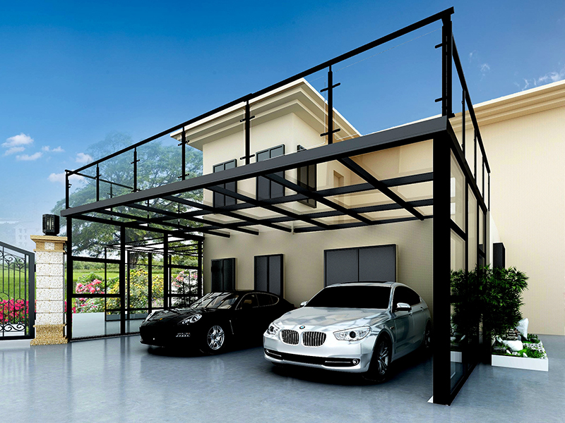 福州西湖別墅陽光房裝修 老房子簡約時尚 小型私人車庫設計全包