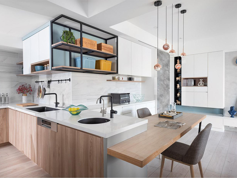 116平美式鄉村風格舊房改造 濟南恒大名都全屋裝修 舒適悠閑