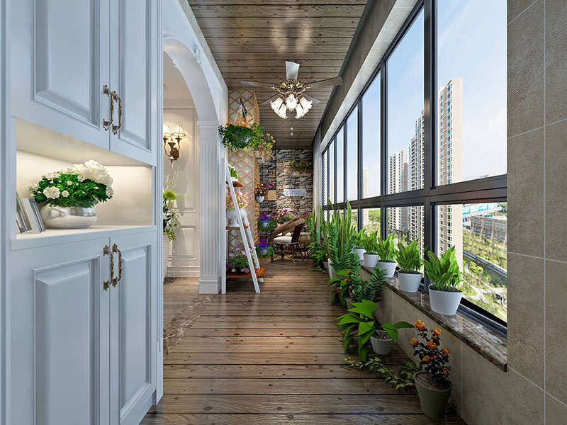 天津二手房陽臺裝修，怎么才實用又好看(圖2)