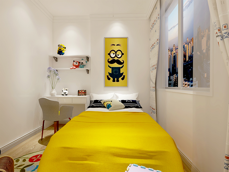 128平三居室新房裝修 重慶鴻笙苑玻璃淋浴房安裝 現代簡約風格