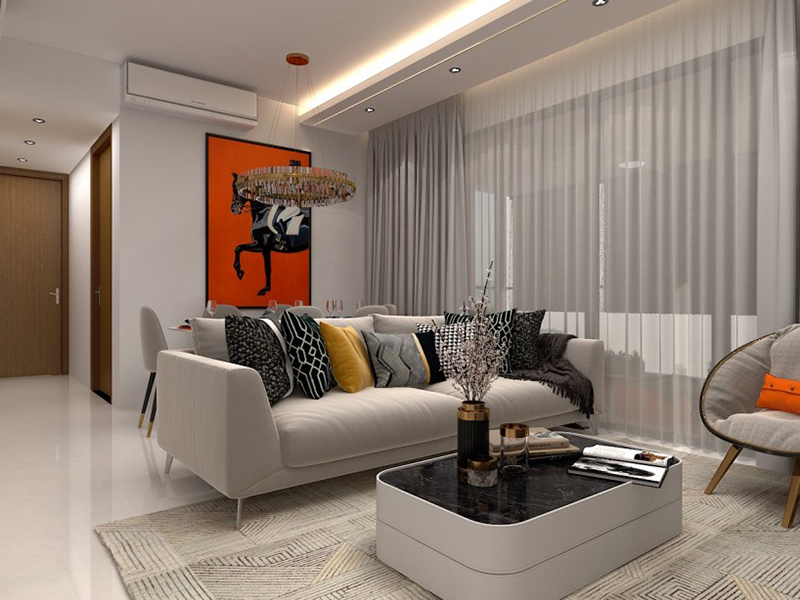 成都韓式田園舊房屋翻新案例_成都95平米房子裝修設計方案(圖3)