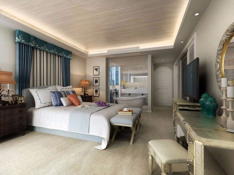 天津美式田園舊房子翻新案例_天津86平米房子裝修設計方案(圖1)