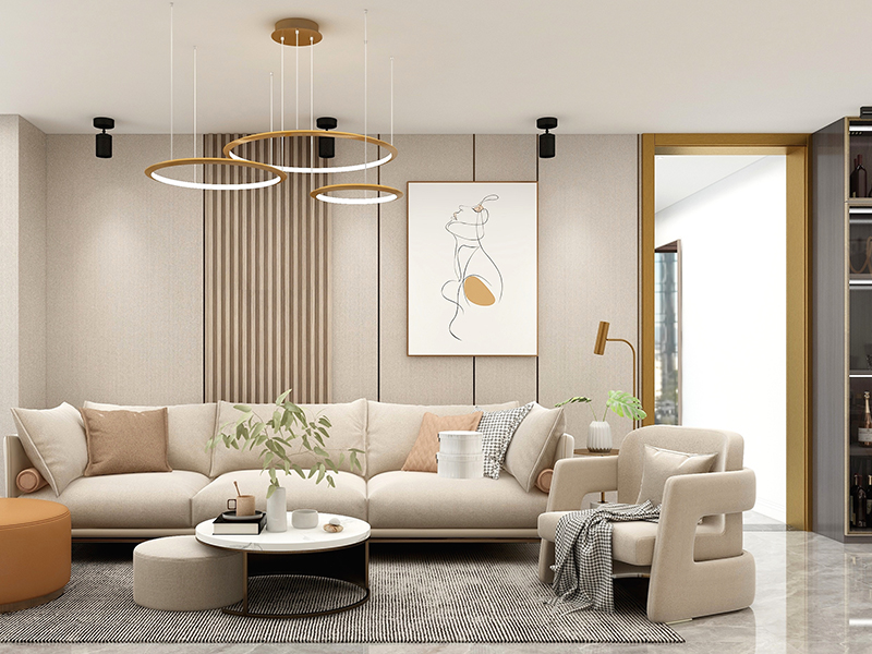 南京輕奢風(fēng)格舊房屋翻新案例_南京120平米房子裝修設(shè)計方案(圖3) 南京輕奢風(fēng)格舊房屋翻新案例_南京120平米房子裝修設(shè)計方案(圖3)