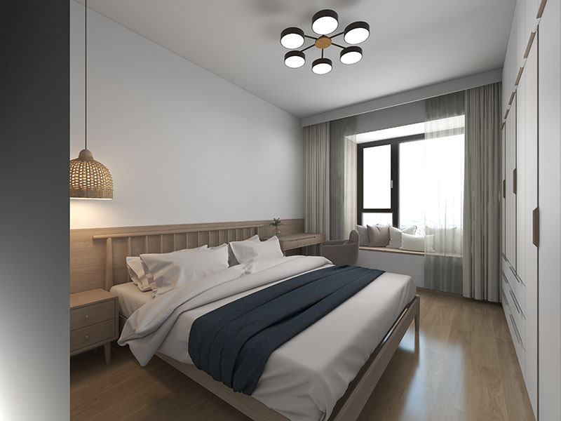 無錫新中式出租房翻新案例_無錫115平米房子裝修設計方案(圖2)