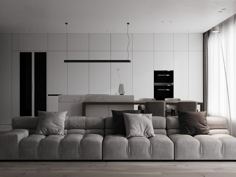 杭州輕奢風格舊房屋翻新案例_杭州120平米房子裝修設計方案(圖4)